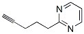 Pyrimidine, 2-(4-pentynyl)- (9CI) CAS#: 126215-84-7