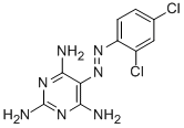 Pyrimidine, 5-((2,4-dichlorophenyl)azo)-2,4,6-triamino- CAS#: 32524-37-1
