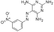 Pyrimidine, 5-(m-nitrophenylazo)-2,4,6-triamino- CAS#: 32524-33-7