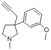 Pyrrolidine, 3-(m-methoxyphenyl)-1-methyl-3-(2-propynyl)- CAS#: 38906-61-5