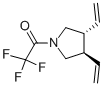 Pyrrolidine, 3,4-diethenyl-1-(trifluoroacetyl)-, trans- (9CI) CAS#: 120568-86-7