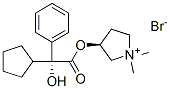 Pyrrolidinium, 3-[(cyclopentylhydroxyphenylacetyl)oxy]-1,1-dimethyl-, bromide, [R-(R*,S*)]- CAS#: 129784-11-8