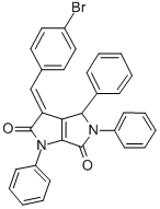 Pyrrolo(3,4-b)pyrrole-2,6(1H,3H)-dione, 4,5-dihydro-3-((4-bromophenyl) methylene)-1,4,5-triphenyl- CAS#: 155593-00-3