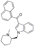 (R)-(1-((1-Methylpiperidin-2-yl)Methyl)-1H-indol-3-yl)(naphthalen-1-yl)Methanone CAS#: 134959-64-1
