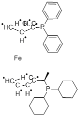 (R)-(+)-1-((R)-2-(Diphenylphosphino)ferrocenyl)ethyldicyclohexylphosphine CAS#: 360048-66-4