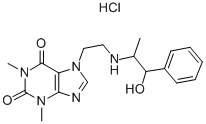 [R-(R*,S*)]-3,7-dihydro-7-[2-[(2-hydroxy-1-methyl-2-phenylethyl)amino]ethyl]-1,3-dimethyl-1H-purine-2,6-dione monohydrochloride CAS#: 3039-97-2