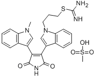 RO 31-8220 METHANESULFONATE CAS#: 125314-64-9