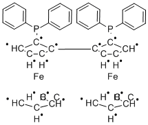 (R,R'')-2,2''-Bis(diphenylphosphino)-1,1''-biferrocene CAS#: 136274-57-2