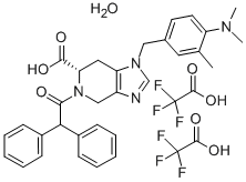 S-(+)-1-[(4-(Dimethylamino)-3-methylphenyl)methyl]-5-(diphenylacetyl)-4,5,6,7-tetrahydro-1H-imidazo[4,5-c]pyridine-6-carboxylic  acid  hydrate  di(trifluoroacetate)  salt CAS#: 136676-91-0