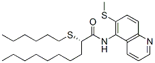 (S)-2-(Hexylthio)-N-(6-(methylthio)-5-quinolinyl)decanamide CAS#: 134991-85-8