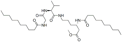 (S)-3-(Decanoylamino)-6-[[N-(N-decanoylglycyl)-L-valyl]amino]hexanoic acid methyl ester CAS#: 33861-95-9