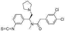 (S)-3,4-Dichloro-N-(1-(3-isothiocyanatophenyl)-2-(1-pyrrolidinyl)ethyl )-N-methylbenzeneacetamide CAS#: 155512-49-5