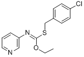 S-((4-Chlorophenyl)methyl) O-ethyl 3-pyridinylcarbonimidothioate CAS#: 34763-52-5
