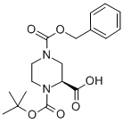 (S)-N-1-Boc-N-4-Cbz-2-piperazine carboxylic acid CAS#: 138775-03-8