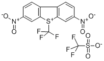 S-(TRIFLUOROMETHYL)-3,7-DINITRODIBENZOTHIOPHENIUM TRIFLUOROMETHANESULFONATE CAS#: 129922-37-8