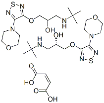 (S)-bis[3-[3-(tert-butylamino)-2-hydroxypropoxy]-4-morpholino-1,2,5-thiadiazole] maleate CAS#: 33305-95-2