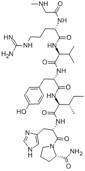 SAR-ARG-VAL-TYR-ILE-HIS-PRO-NH2 CAS#: 126112-22-9