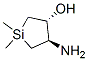 Silacyclopentan-3-ol, 4-amino-1,1-dimethyl-, trans- (9CI) CAS#: 162089-31-8