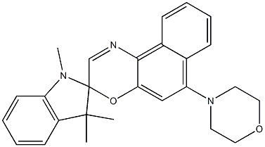 Spiro[2H-indole-2,3'-[3H]naphth[2,1-b][1,4]oxazine], 1,3-dihydro-1,3,3-triMethyl-6'-(4-Morpholinyl)- CAS#: 114747-48-7