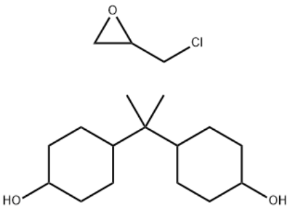 Structure of Cyclohexanol, 4,4'-(1-methylethylidene)bis-, polymer with (chloromethyl)oxirane CAS 30583-72-3