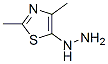 Thiazole, 5-hydrazino-2,4-dimethyl- (9CI) CAS#: 315702-72-8
