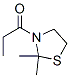Thiazolidine, 2,2-dimethyl-3-(1-oxopropyl)- (9CI) CAS#: 122107-79-3