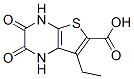 Thieno[2,3-b]pyrazine-6-carboxylic  acid,  7-ethyl-1,2,3,4-tetrahydro-2,3-dioxo- CAS#: 149587-50-8