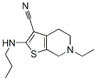 Thieno[2,3-c]pyridine-3-carbonitrile, 6-ethyl-4,5,6,7-tetrahydro-2-(propylamino)- (9CI) CAS#: 380659-97-2