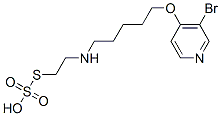 Thiosulfuric acid S-[2-[[5-[(3-bromo-4-pyridyl)oxy]pentyl]amino]ethyl] ester CAS#: 41287-18-7