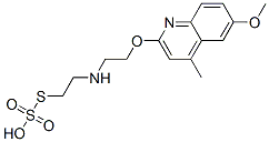 Thiosulfuric acid hydrogen S-[2-[[2-[(6-methoxy-4-methyl-2-quinolinyl)oxy]ethyl]amino]ethyl] ester CAS#: 41287-27-8