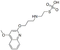 Thiosulfuric acid hydrogen S-[2-[[3-[(4-methoxy-2-quinolinyl)oxy]propyl]amino]ethyl] ester CAS#: 41287-28-9