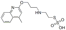 Thiosulfuric acid hydrogen S-[2-[[3-[(4-methyl-2-quinolinyl)oxy]propyl]amino]ethyl] ester CAS#: 41287-26-7