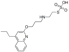 Thiosulfuric acid hydrogen S-[2-[[3-[(4-propyl-2-quinolinyl)oxy]propyl]amino]ethyl] ester CAS#: 41287-38-1