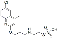 Thiosulfuric acid hydrogen S-[2-[[3-[(6-chloro-4-methyl-2-quinolyl)oxy]propyl]amino]ethyl] ester CAS#: 41287-24-5