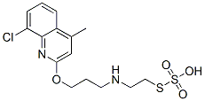 Thiosulfuric acid hydrogen S-[2-[[3-[(8-chloro-4-methyl-2-quinolyl)oxy]propyl]amino]ethyl] ester CAS#: 41287-25-6