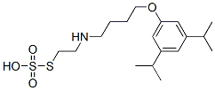Thiosulfuric acid hydrogen S-[2-[[4-[3,5-bisisopropylphenoxy]butyl]amino]ethyl] ester CAS#: 39031-40-8