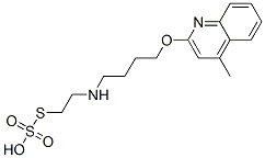 Thiosulfuric acid hydrogen S-[2-[[4-[(4-methyl-2-quinolinyl)oxy]butyl]amino]ethyl] ester CAS#: 41287-32-5