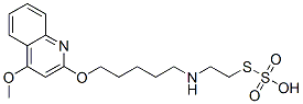 Thiosulfuric acid hydrogen S-[2-[[5-[(4-methoxy-2-quinolinyl)oxy]pentyl]amino]ethyl] ester CAS#: 41287-39-2