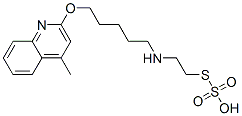 Thiosulfuric acid hydrogen S-[2-[[5-[(4-methyl-2-quinolinyl)oxy]pentyl]amino]ethyl] ester CAS#: 41287-37-0