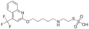 Thiosulfuric acid hydrogen S-[2-[[5-[[4-(trifluoromethyl)-2-quinolinyl]oxy]pentyl]amino]ethyl] ester CAS#: 41287-34-7
