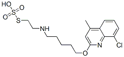 Thiosulfuric acid hydrogen S-[2-[[5-[(8-chloro-4-methyl-2-quinolyl)oxy]pentyl]amino]ethyl] ester CAS#: 41287-36-9
