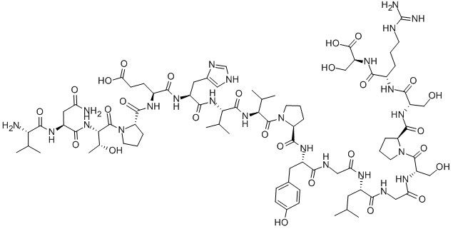 VAL-ASN-THR-PRO-GLU-HIS-VAL-VAL-PRO-TYR-GLY-LEU-GLY-SER-PRO-SER-ARG-SER CAS#: 133474-20-1