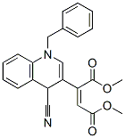 (Z)-2-[4-Cyano-1,4-dihydro-1-(phenylmethyl)quinolin-3-yl]-2-butenedioic acid dimethyl ester CAS#: 39713-26-3