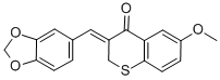 (Z)-2,3-Dihydro-3-(1,3-benzodioxol-5-ylmethylene)-6-methoxy-4H-1-benzo thiopyran-4-one CAS#: 130689-05-3