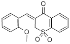 (Z)-2,3-Dihydro-3-((2-methoxyphenyl)methylene)-4H-1-benzothiopyran-4-o ne 1,1-dioxide CAS#: 132794-02-6