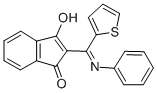 (Z)-3-Hydroxy-2-((phenylimino)-2-thienylmethyl)-1H-inden-1-one CAS#: 128404-76-2