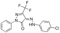 (Z)-4-(2-(4-CHLOROPHENYL)HYDRAZONO)-1-PHENYL-3-(TRIFLUOROMETHYL)-1H-PYRAZOL-5(4H)-ONE CAS#: 387829-14-3