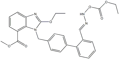 (Z)-Methyl 2-ethoxy-3-((2'-(N'-(ethoxycarbonyloxy)carbaMiMidoyl)biphenyl-4-yl)Methyl)-3H-benzo[d]iMidazole-4-carboxylate CAS#: 147404-82-8