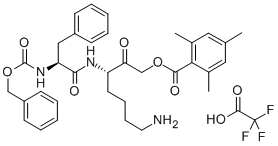 Z-PHE-LYS-2,4,6-TRIMETHYLBENZOYLOXY-METHYLKETONE TFA CAS#: 118237-69-7