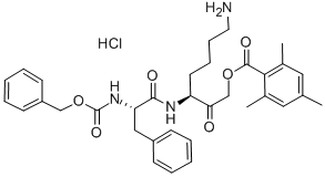 Z-PHE-LYS-2,4,6-TRIMETHYLBENZOYLOXY-METHYLKETONE TRIFLUOROACETATE SALT CAS#: 118253-05-7